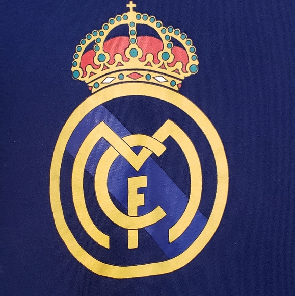 Vintage Sweatshirt Real Madrid XL Soccer Adidas Early 2000s Y2K - Picture 5 of 6